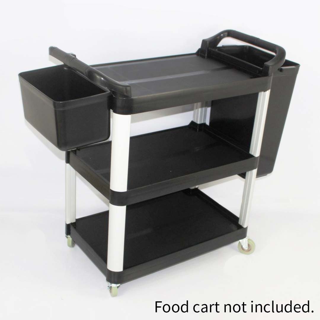 Premium Large Food Trolley Utility Cart Waste Storage Bin - image8