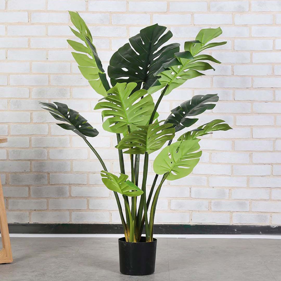 Premium 80cm Artificial Indoor Potted Turtle Back Fake Decoration Tree Flower Pot Plant - image8