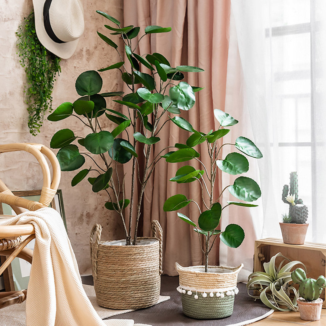 Premium 95cm Green Artificial Indoor Pocket Money Tree Fake Plant Simulation Decorative - image8