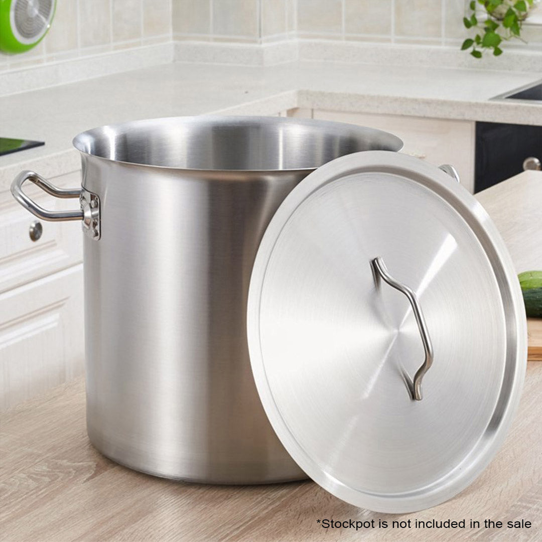 Premium 35cm Top Grade Stockpot Lid Stainless Steel Stock pot Cover - image8