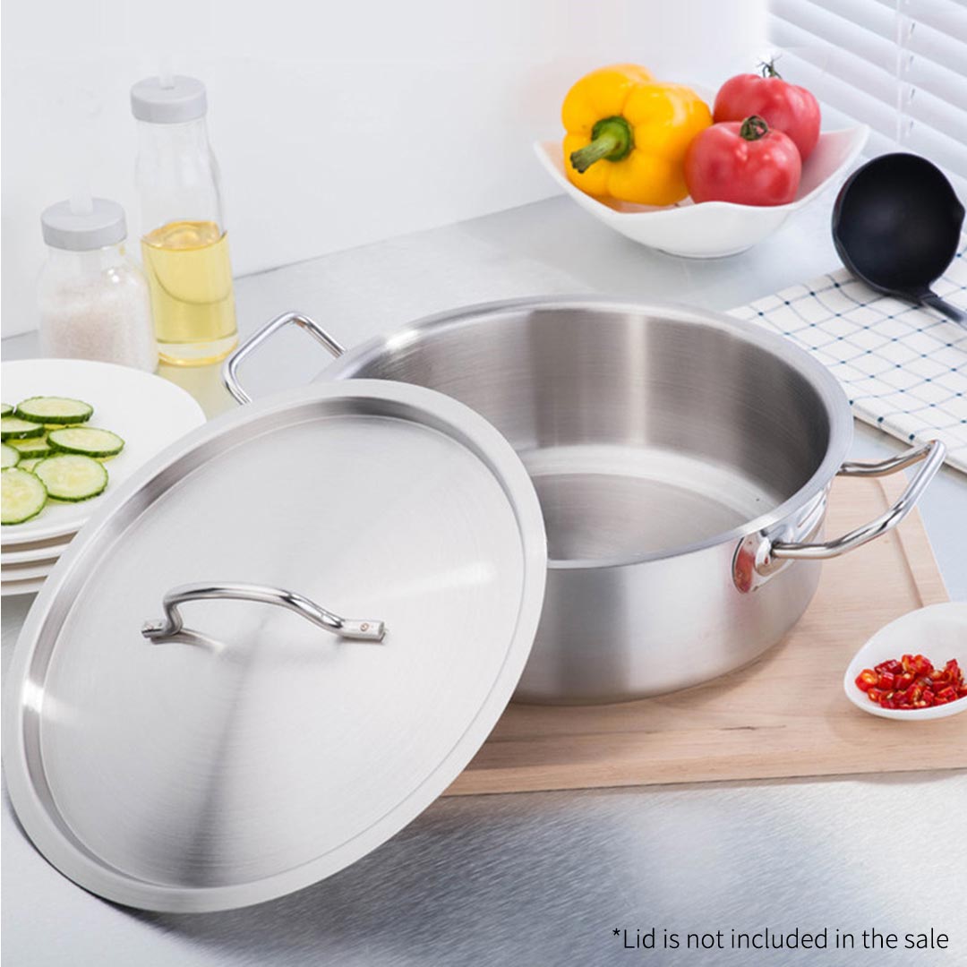 Premium Stock Pot 14L Top Grade Thick Stainless Steel Stockpot 18/10 Without Lid - image9