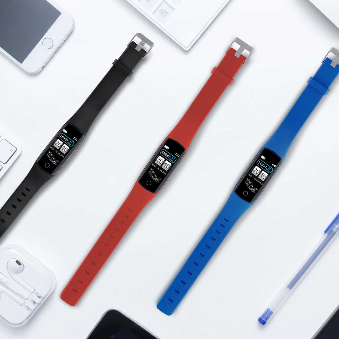 Premium Sport Monitor Wrist Touch Fitness Tracker Smart Watch Blue - image9