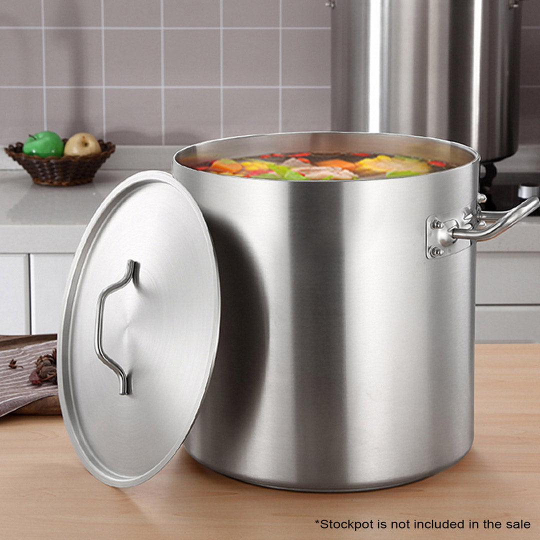 Premium 45cm Top Grade Stockpot Lid Stainless Steel Stock pot Cover - image8