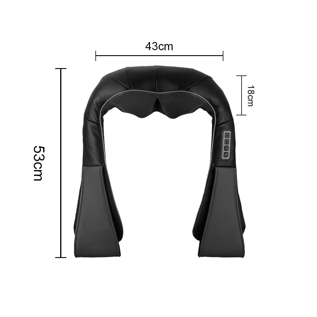 Premium 2X Electric Kneading Back Neck Shoulder Massage Arm Body Massager Black - image10