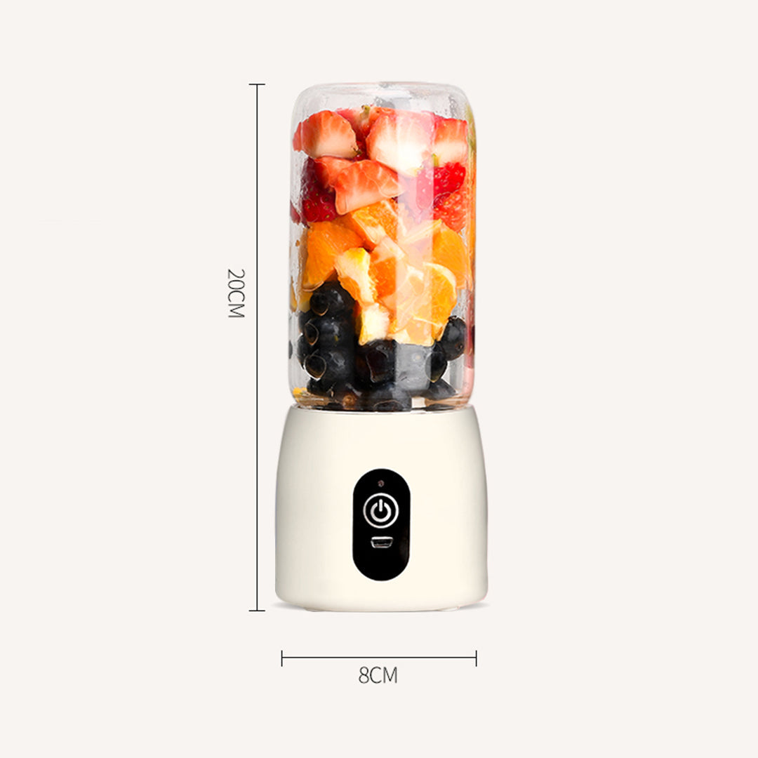 Premium 2X Portable Mini USB Rechargeable Handheld Juice Extractor Fruit Mixer Juicer White - image10