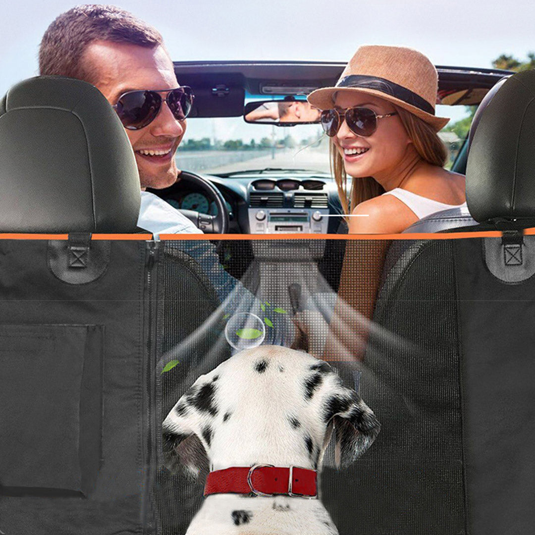 Premium 2X 600D Oxford Cloth Waterproof Dog Car Cover Back Seat Protector Hammock Pet Mat Black - image11
