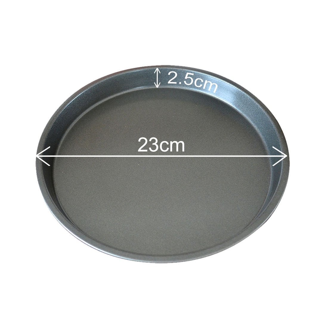 Premium 6X 9-inch Round Black Steel Non-stick Pizza Tray Oven Baking Plate Pan - image12