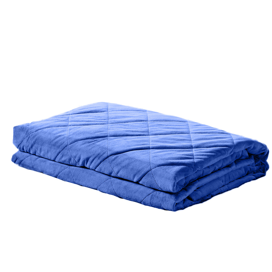 DreamZ 9KG Anti Anxiety Weighted Blanket Gravity Blankets Royal Blue Colour - image1