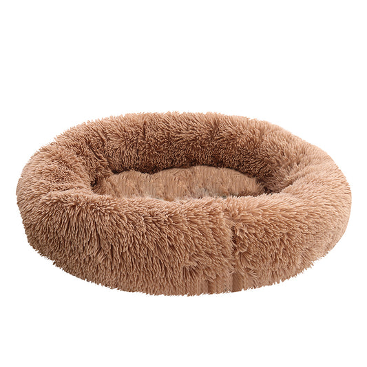 Pet Bed Mattress Dog Beds Bedding Cat Pad Mat Cushion Winter L Brown - image1