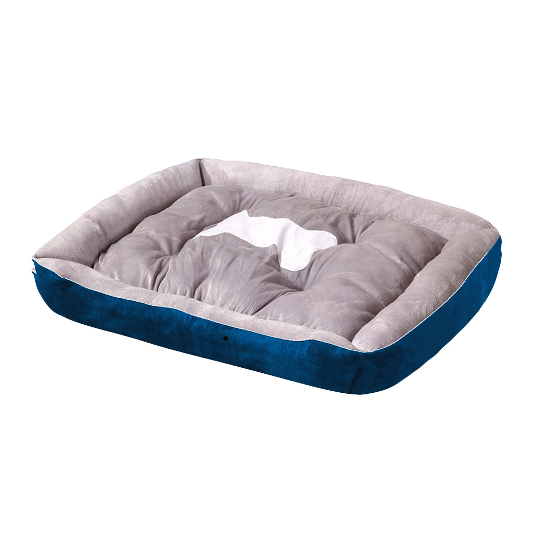 Pet Bed Dog Beds Bedding Mattress Mat Cushion Soft Pad Pads Mats M Navy - image2