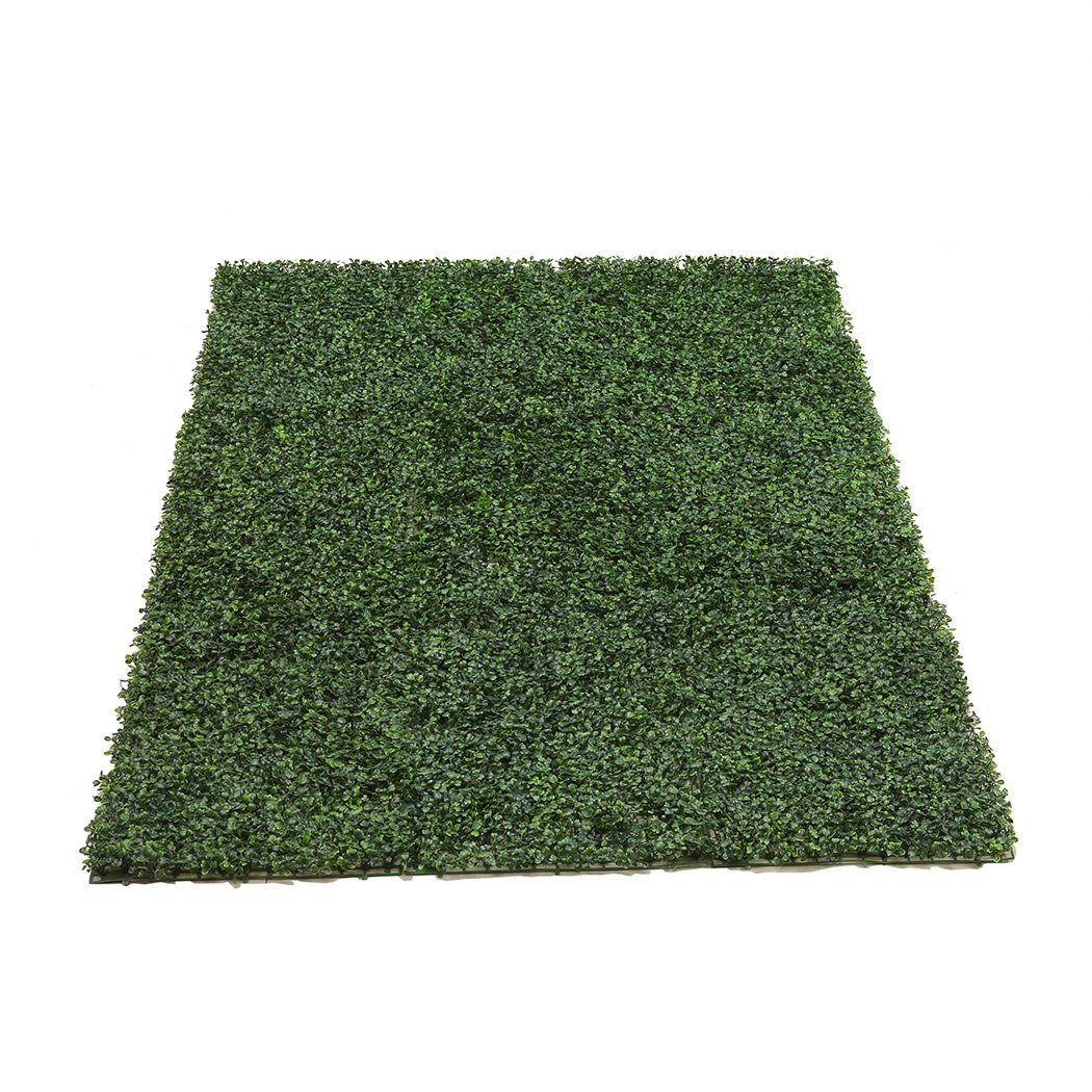 10x Artificial Boxwood Hedge Fake Vertical Garden Green Wall Mat Fence Outdoor - image2