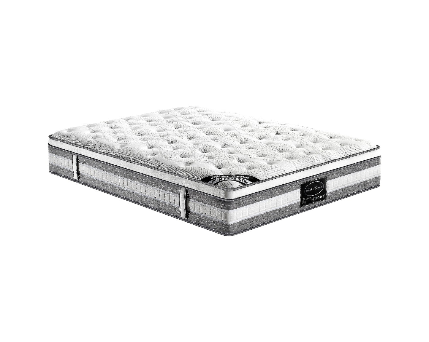 Mattress Euro Top Queen Size Pocket Spring Coil with Knitted Fabric Medium Firm 34cm Thick - image3