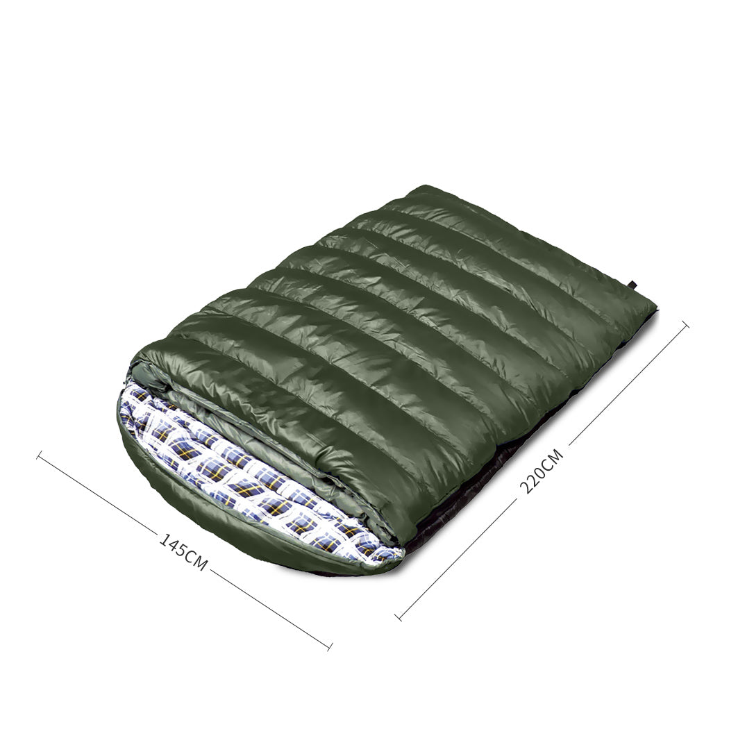 Mountview Sleeping Bag Double Bags Outdoor Camping Hiking Thermal -10 deg Tent - image3