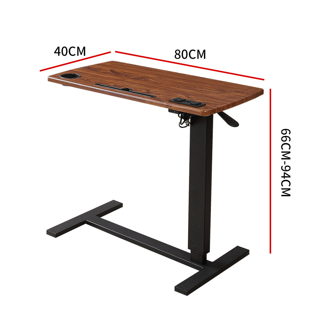 Adjustable Standing Desk Chargeable Office Computer Desktop Riser Shelf Standup - image3