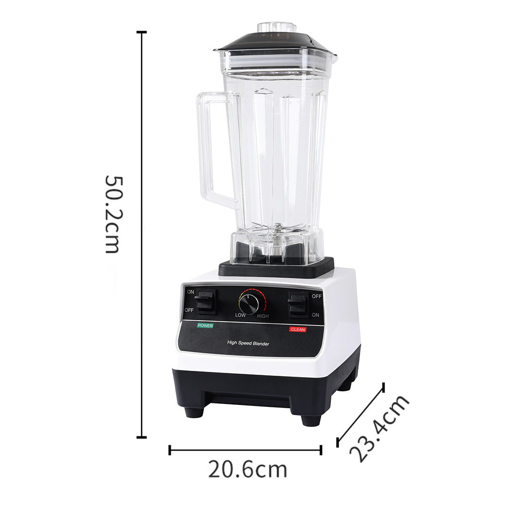 2L Commercial Blender Mixer Food Processor Juicer Smoothie Ice Crush Maker White - image3