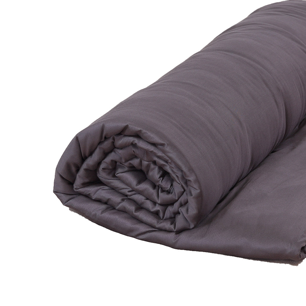 9KG Weighted Blanket Promote Deep Sleep Anti Anxiety Double Dark Grey - image4