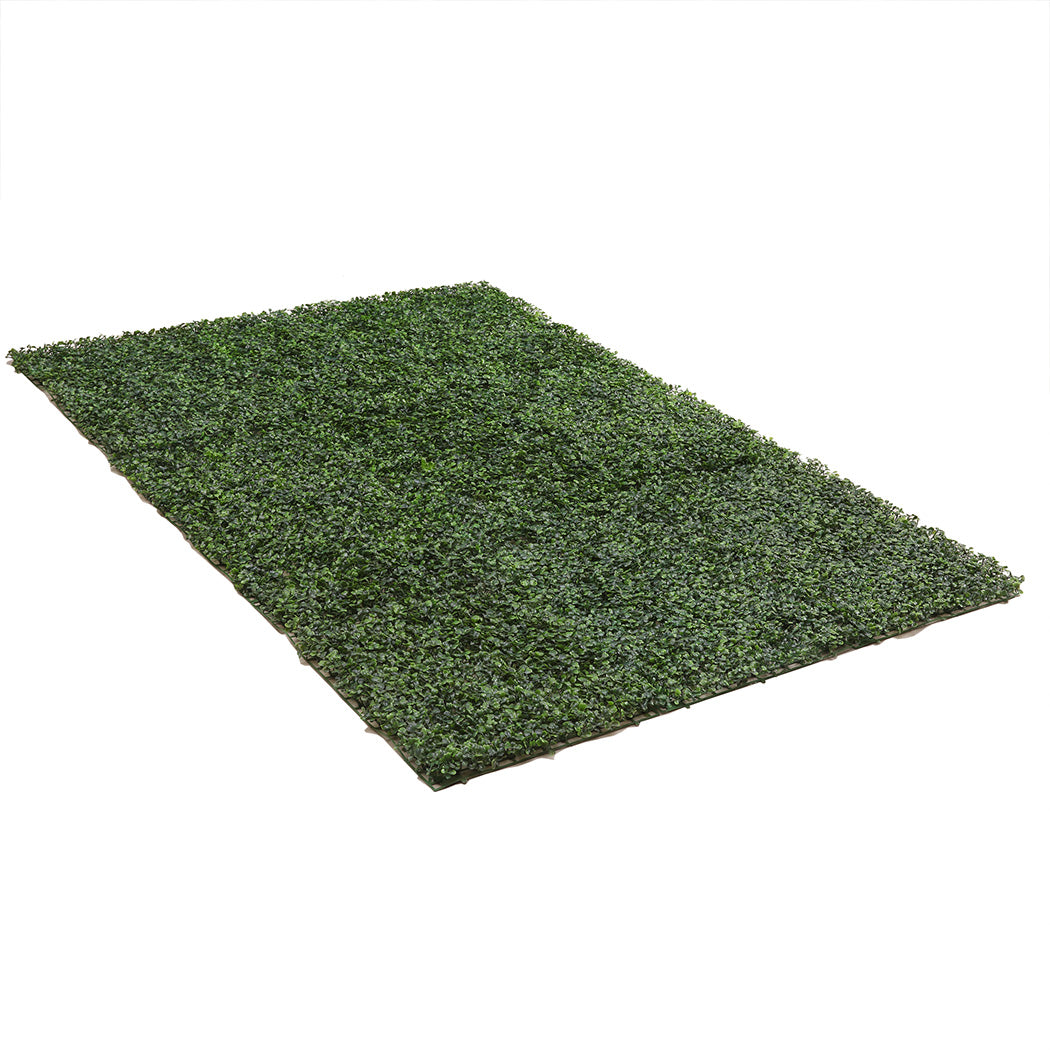 10x Artificial Boxwood Hedge Fake Vertical Garden Green Wall Mat Fence Outdoor - image4