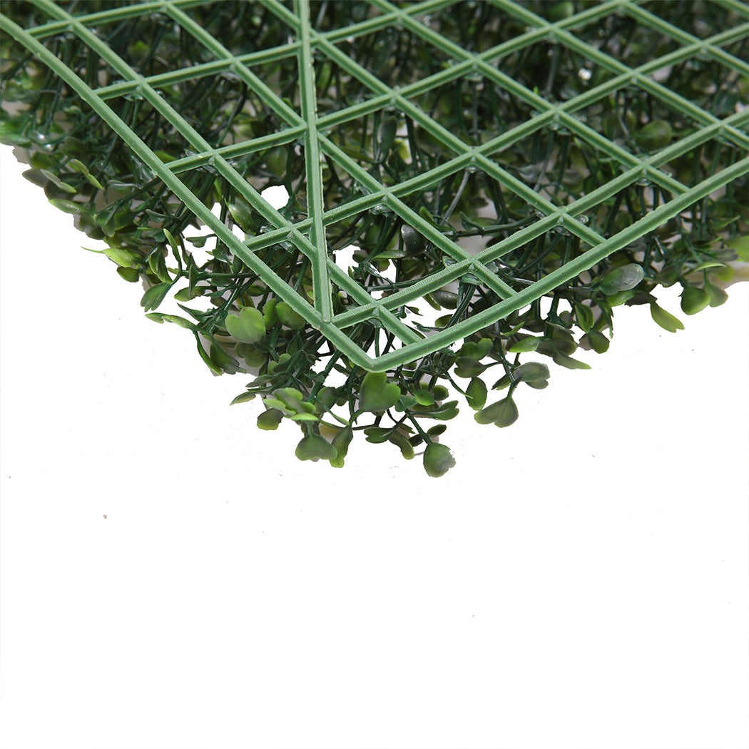 10x Artificial Boxwood Hedge Fake Vertical Garden Green Wall Mat Fence Outdoor - image5