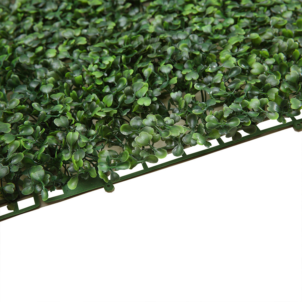 10x Artificial Boxwood Hedge Fake Vertical Garden Green Wall Mat Fence Outdoor - image6