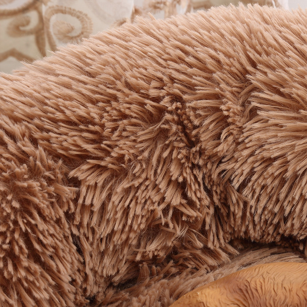 Pet Bed Mattress Dog Beds Bedding Cat Pad Mat Cushion Winter XL Brown - image6