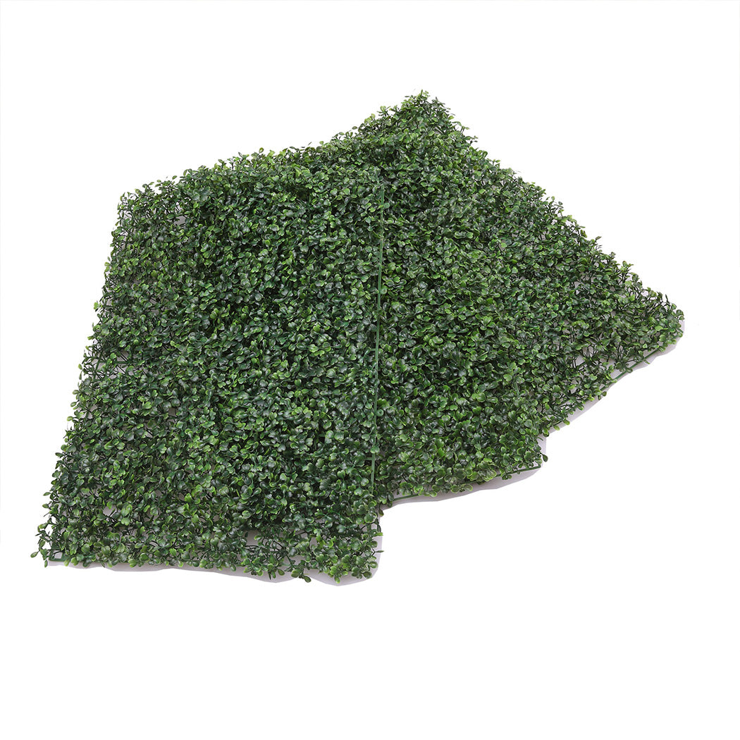 10x Artificial Boxwood Hedge Fake Vertical Garden Green Wall Mat Fence Outdoor - image7