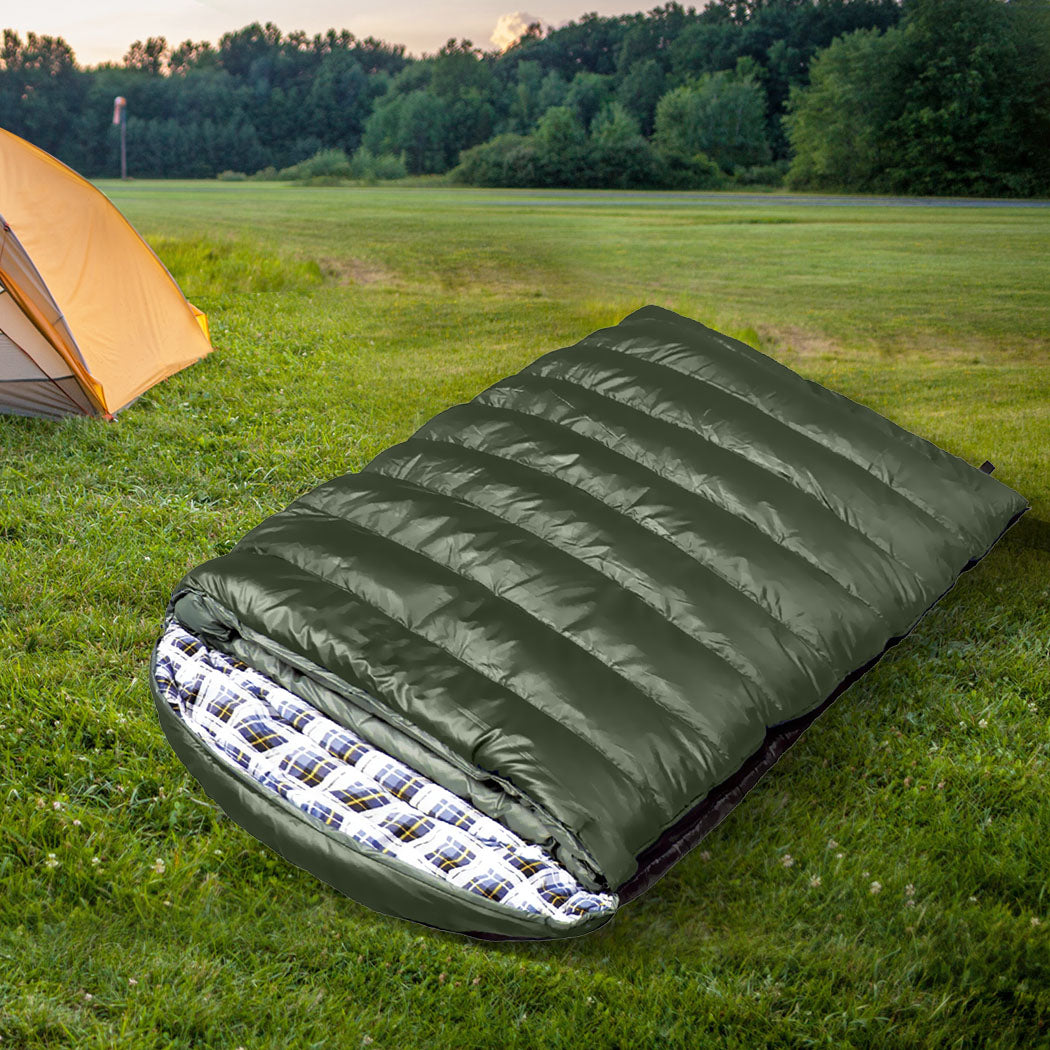 Mountview Sleeping Bag Double Bags Outdoor Camping Hiking Thermal -10 deg Tent - image8