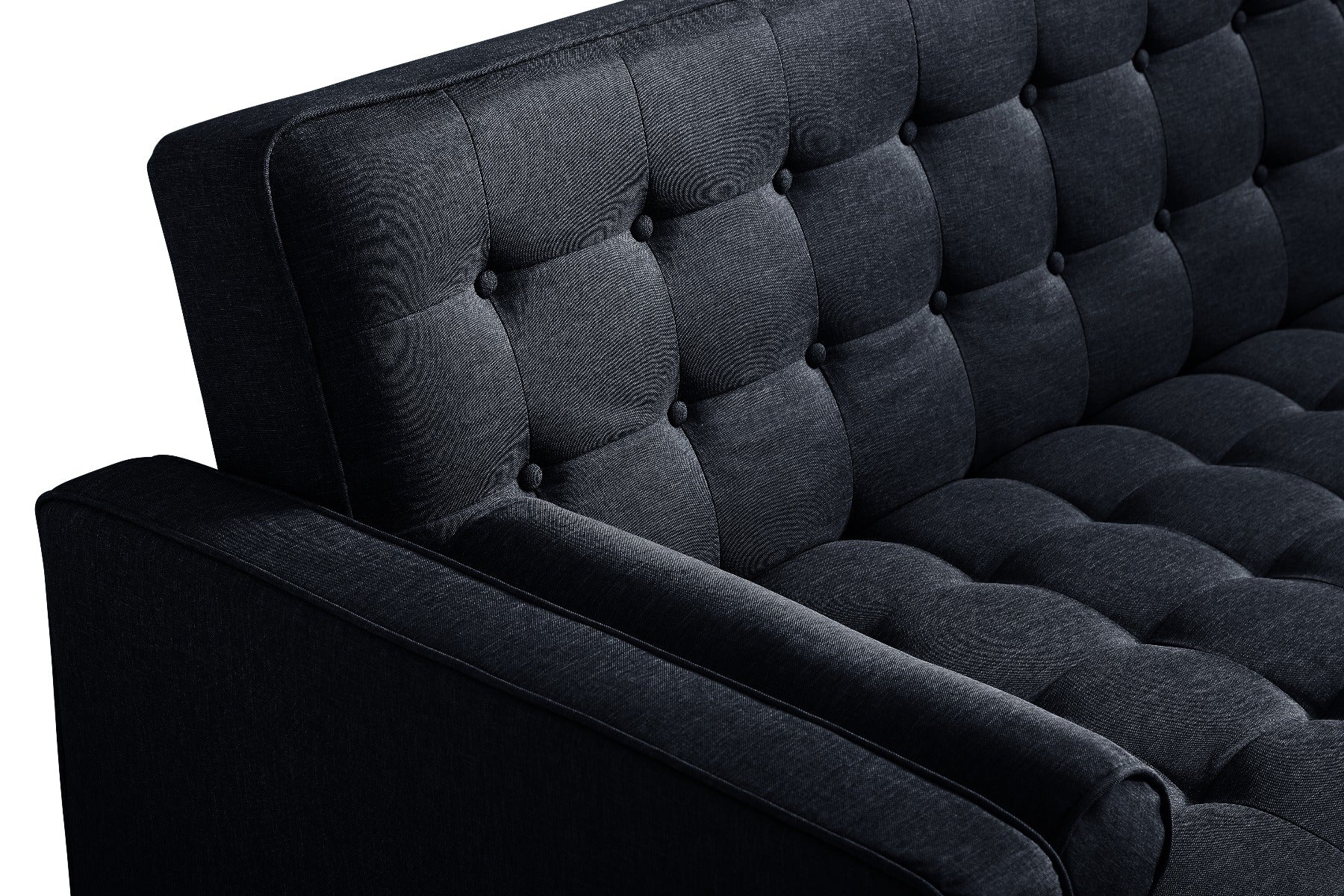 Sofa Marcella Black Velvet Fabric - image7