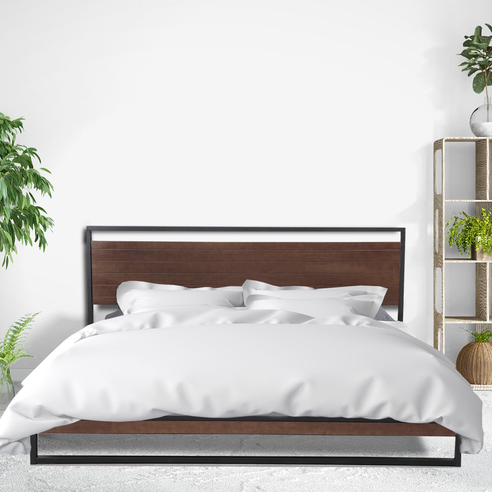 Milano Decor Azure Bed Frame with Headboard ‚Äì Black - Single - image3