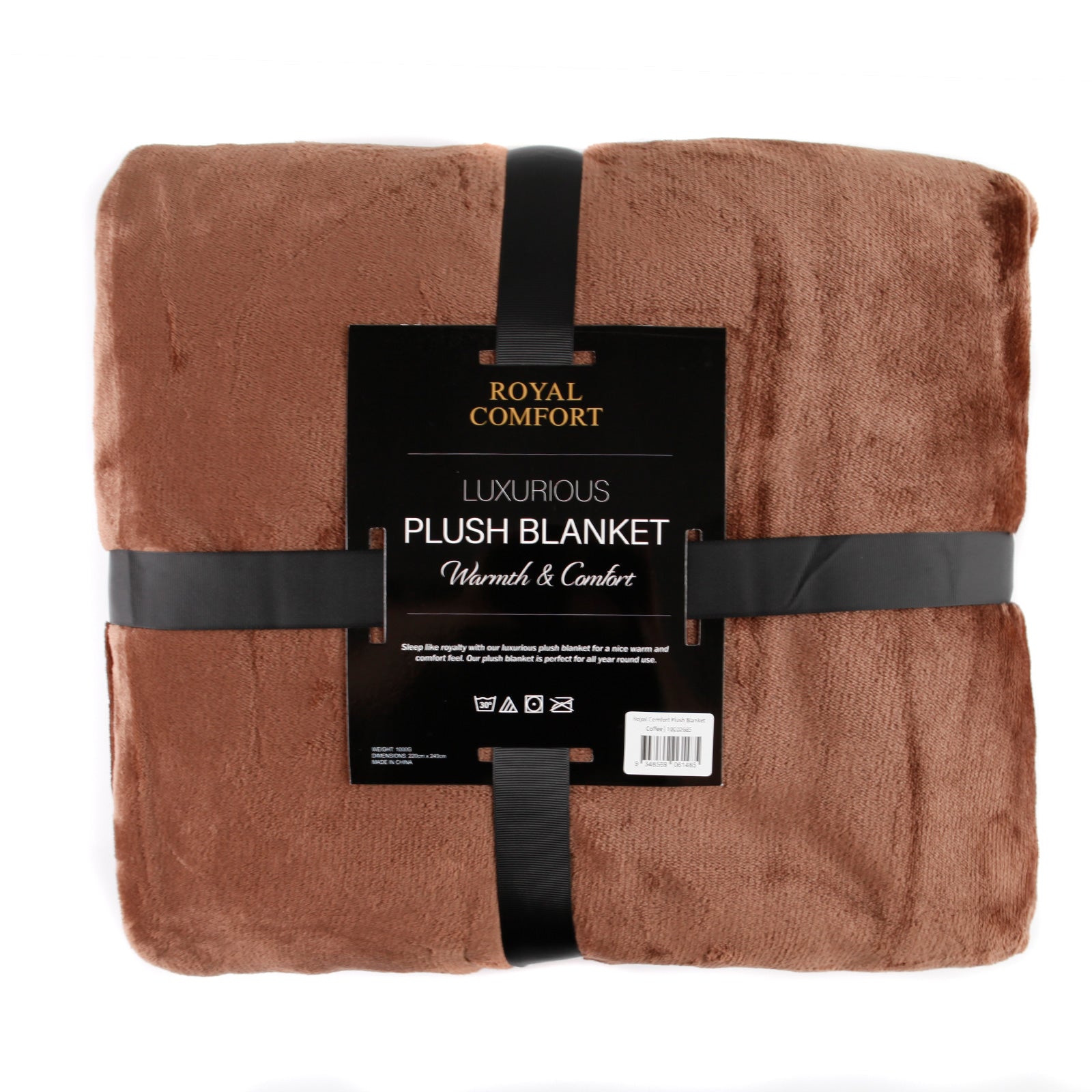 Royal Comfort Plush Coffee Blanket - image3