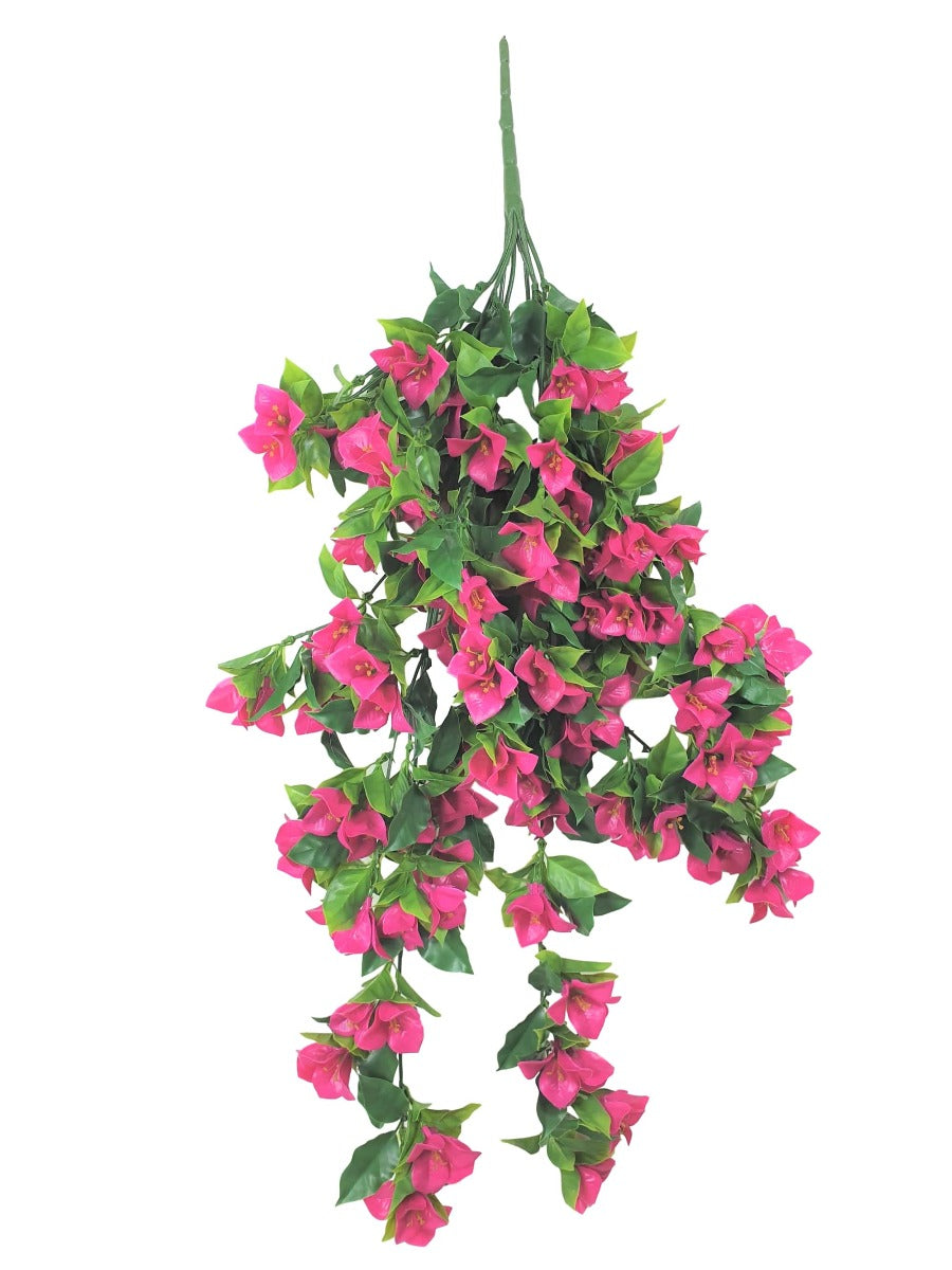 Hanging Bougainvillea Plant (Pink / Lilac) UV Resistant 90cm - image1