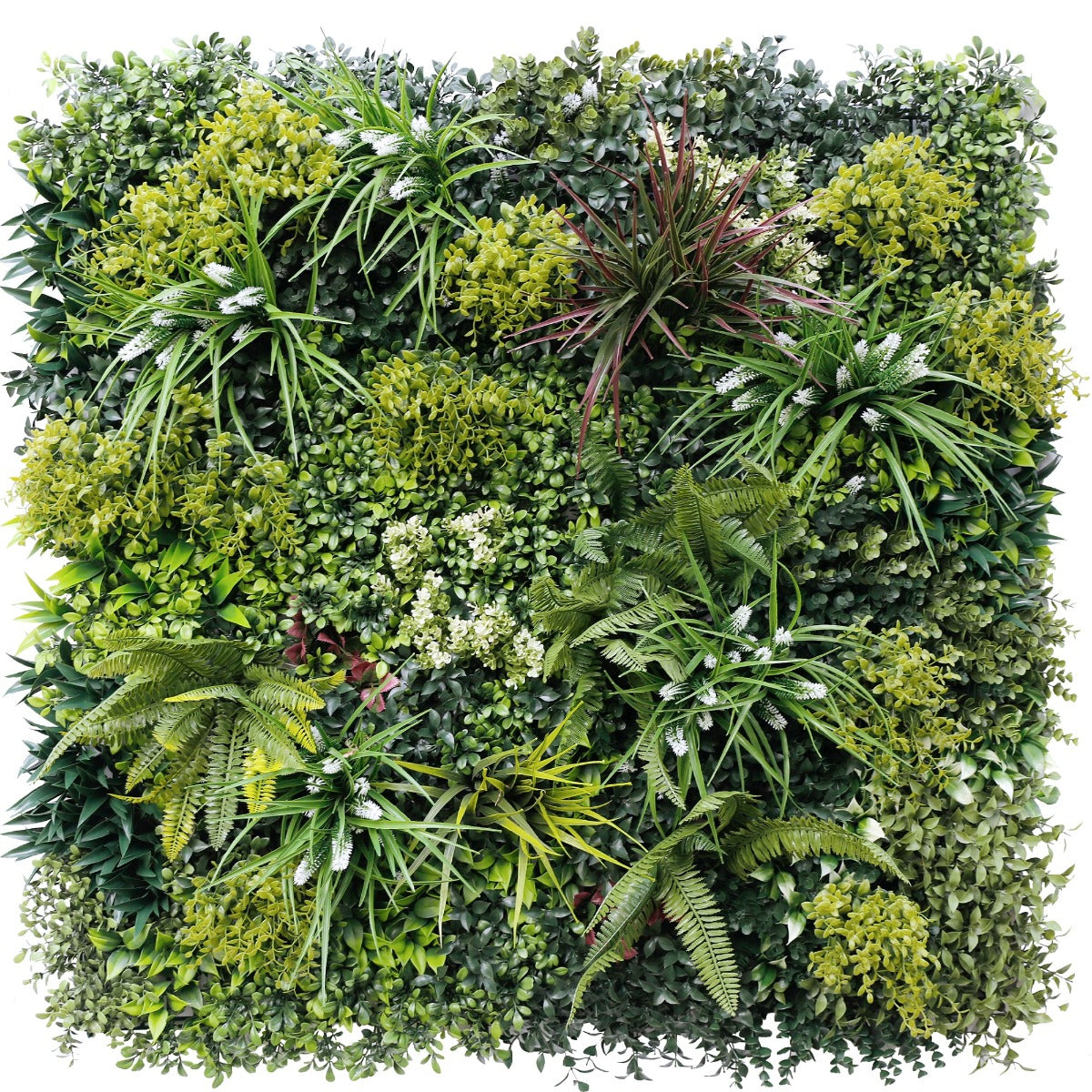 Lush Spring Vertical Garden / Green Wall UV Resistant 100cm x 100cm - image1