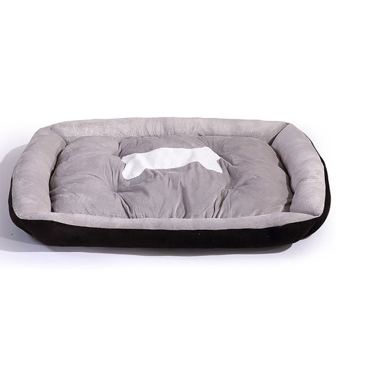 Pet Bed Dog Beds Bedding Mattress Mat Cushion Soft Pad Pads Mats L Black - image1