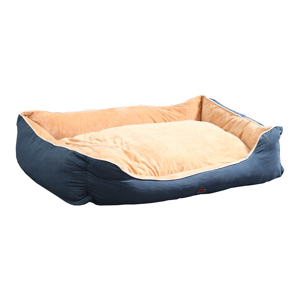 Pet Bed Mattress Dog Cat Pad Mat Puppy Cushion Soft Warm Washable 2XL Blue - image1