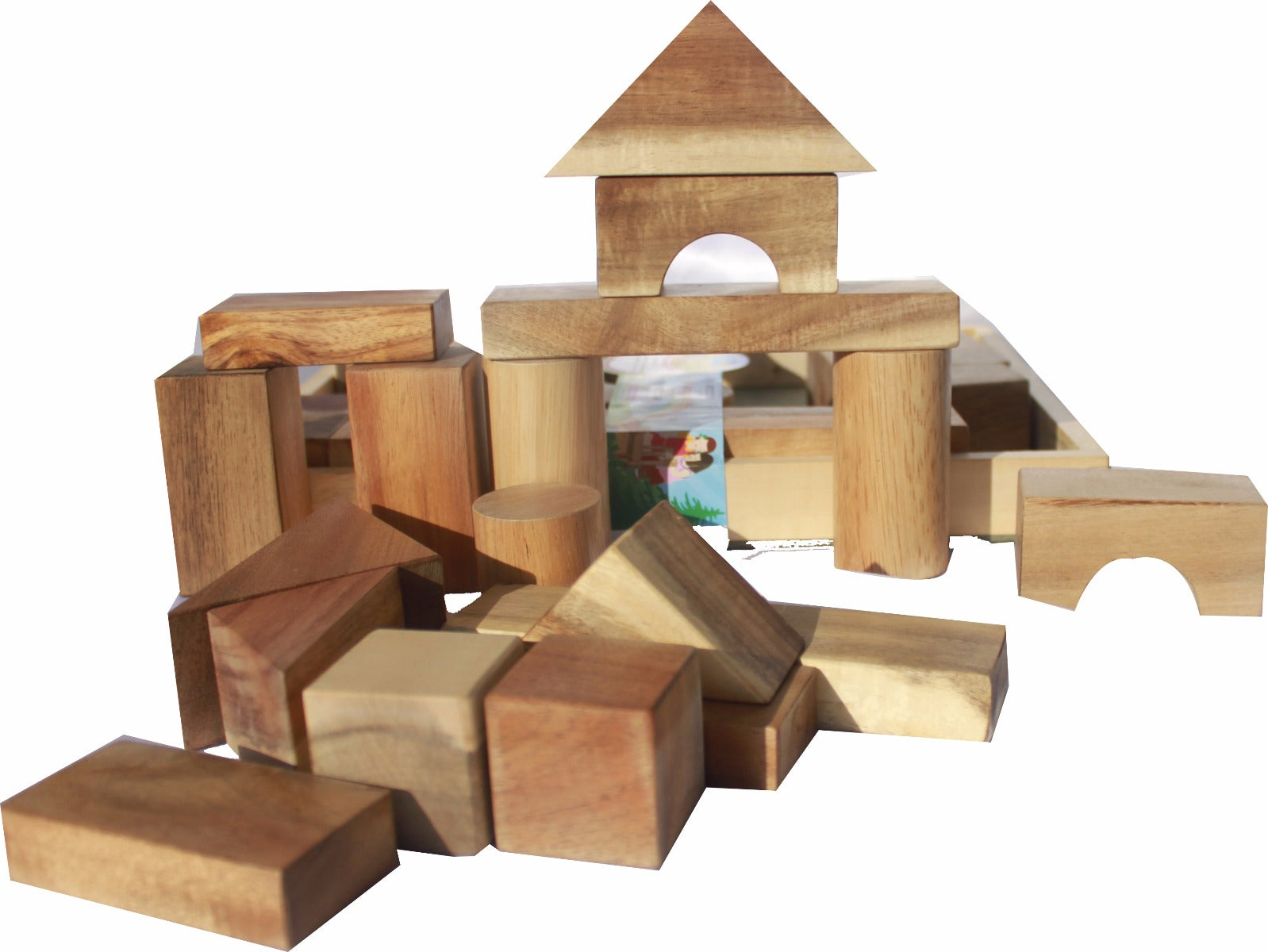 NATURAL WOOD BLOCKS 34 PCS - image3