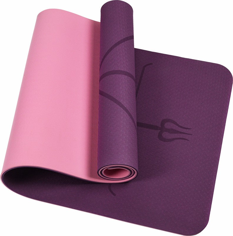 8mm TPE Yoga Mat Exercise Fitness Gym Pilates Non Slip Dual Layer - image5