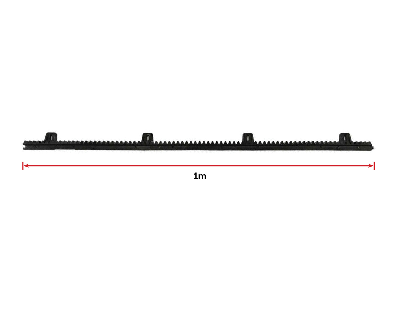 Sliding Gate Hardware Accessories Kit - 4m Gear Rack Track - image2