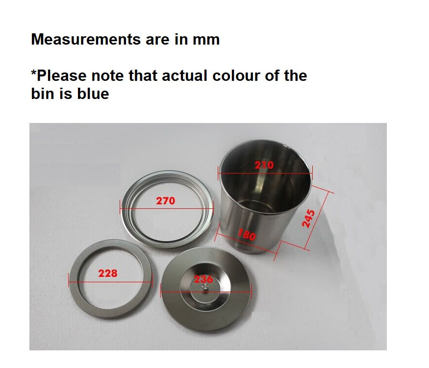 8L Concealed Benchtop Bin - image2