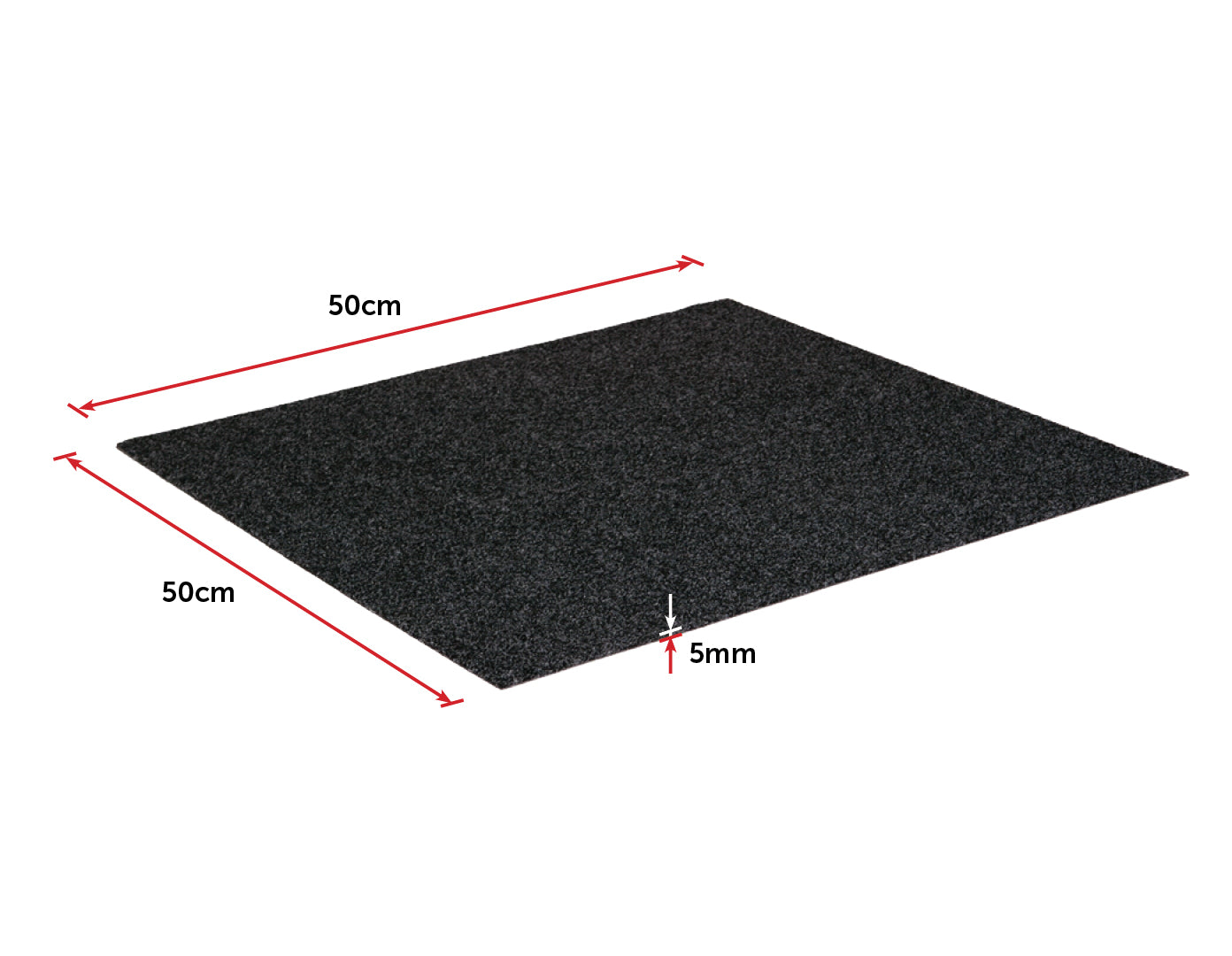 5m2 Box of Premium Carpet Tiles Commercial Domestic Office Heavy Use Flooring Black - image6