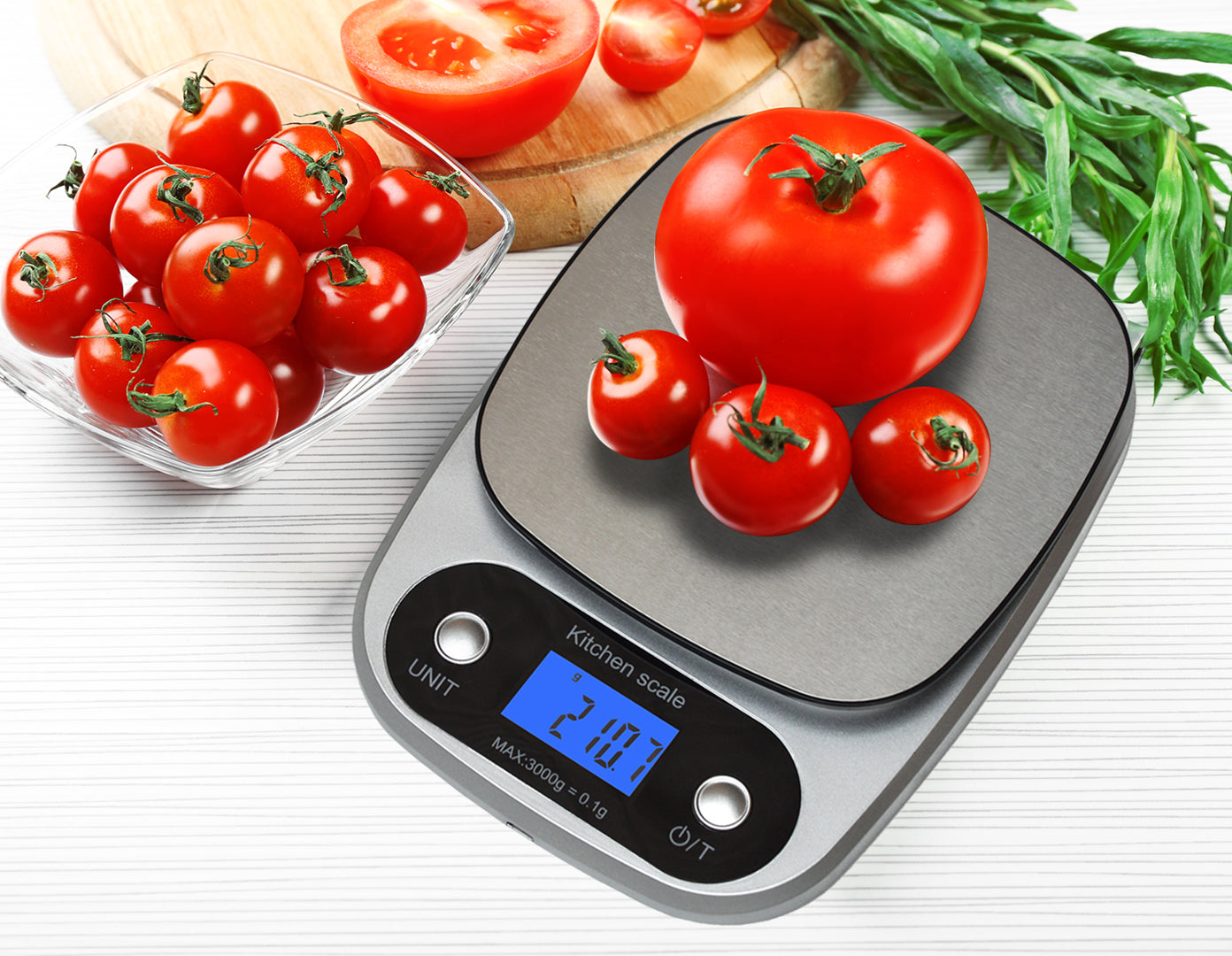 0.1g High Precision Kitchen Scale Rechargable Food Scale Digital 3KG - image8