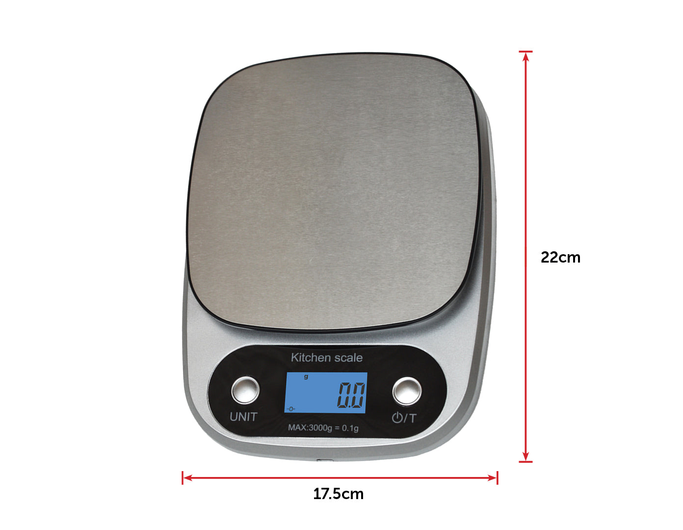 0.1g High Precision Kitchen Scale Rechargable Food Scale Digital 3KG - image2