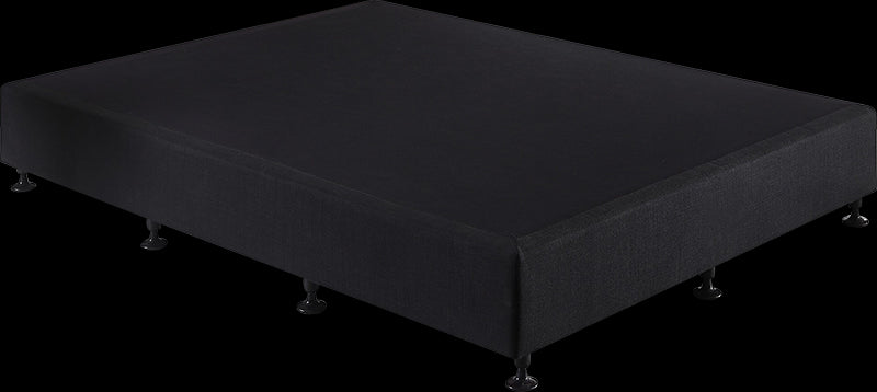 King Single Ensemble Bed Base Midnight Black Linen Fabric - image2