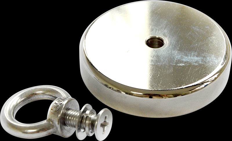 Round Neodymium Fishing Magnet with Countersunk Hole and Eyebolt, 500 LBS pull - image9