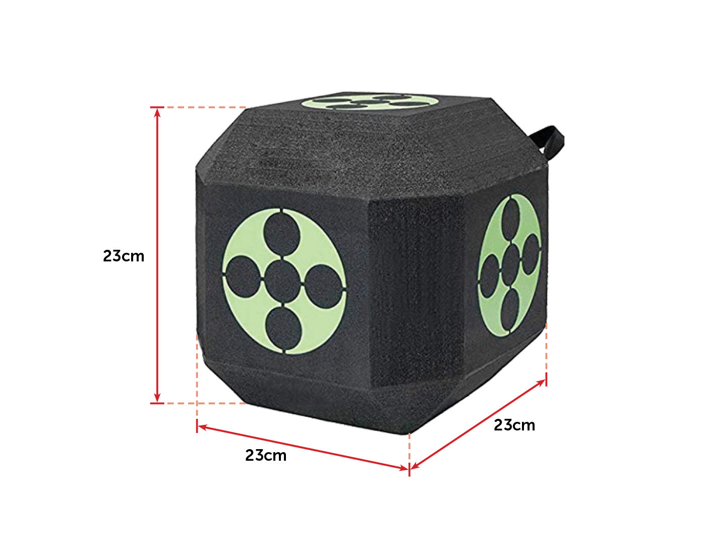 Archery 3D Dice Target Cube Reusable 18 Sides 23CM Self Healing XPE Foam Target - image2