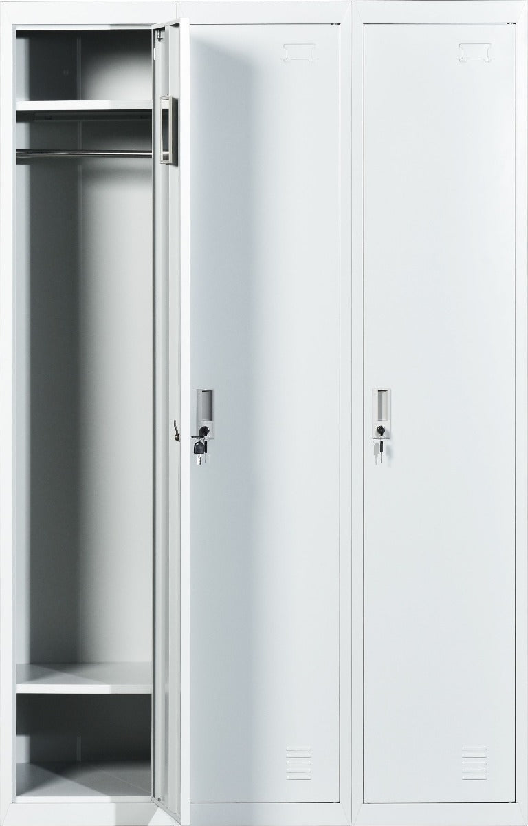 Three-Door Side by Side Office Gym Shed Storage Locker - image5