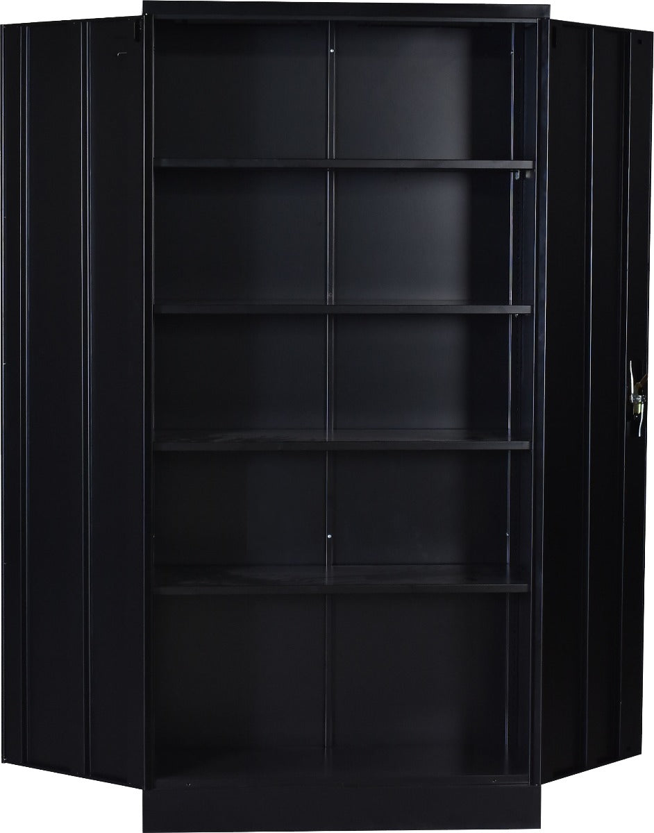 Two-Door Shelf Office Gym Filing Storage Locker Cabinet Safe - image5