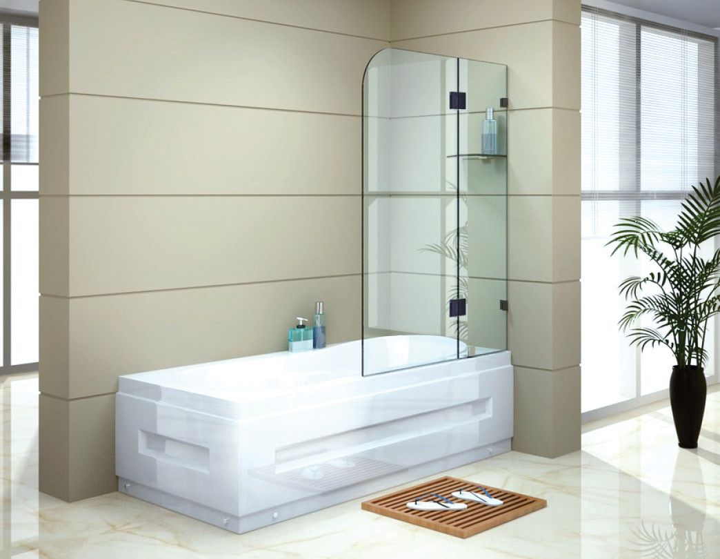 900 x 1450mm Frameless Bath Panel 10mm Glass Shower Screen By Della Francesca - image10