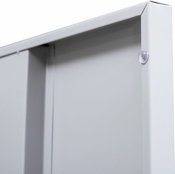 Standard Lock One-Door Office Gym Shed Clothing Locker Cabinet Grey - image5