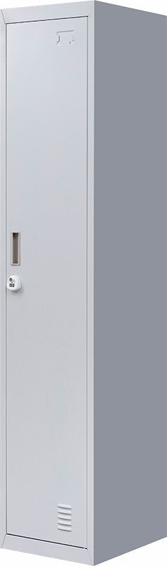 3-Digit Combination Lock One-Door Office Gym Shed Clothing Locker Cabinet Grey - image1