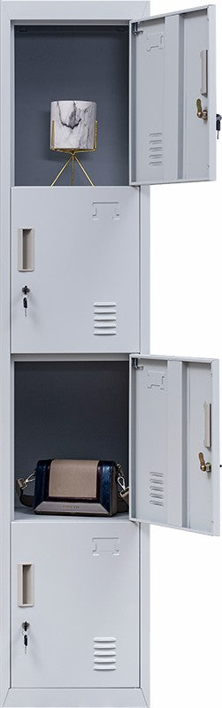 Standard Lock 4 Door Locker for Office Gym Grey - image6