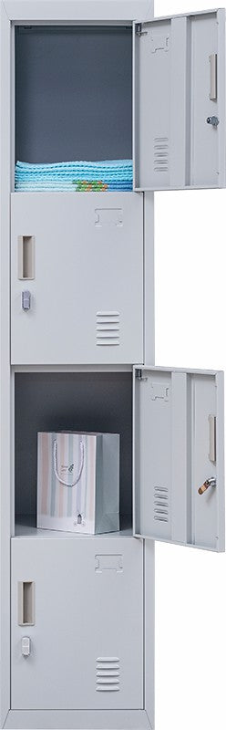 Padlock-operated lock 4 Door Locker for Office Gym Grey - image4